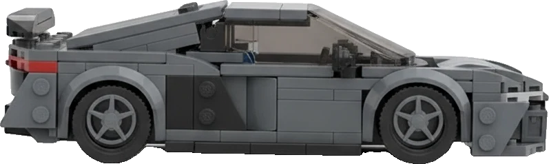 Audi R8 · Gris et blanc