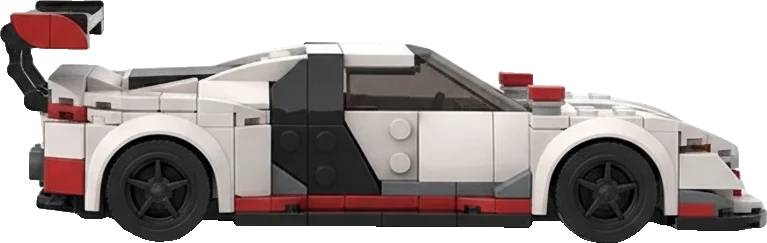 Audi R8 LMS GT3 · Blanc et rouge