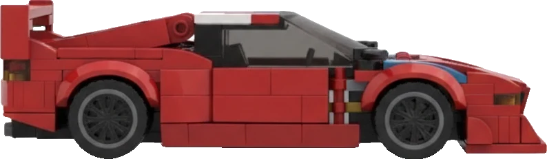 BMW M1 · Rouge et blanc