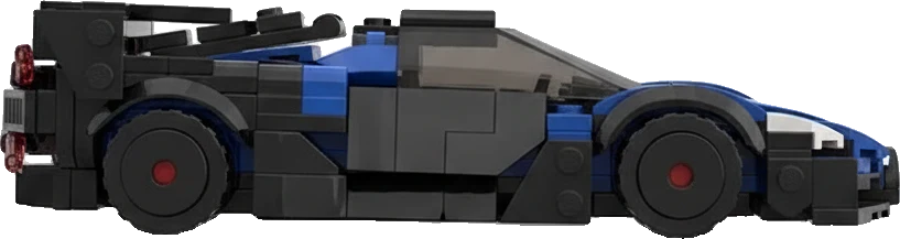 Bugatti Bolide · Bleu et noir
