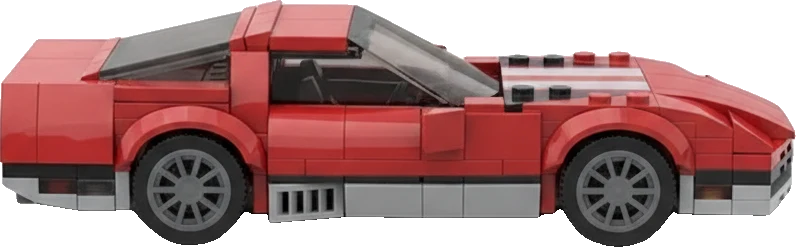 Chevrolet Corvette C4 · Rouge et blanc