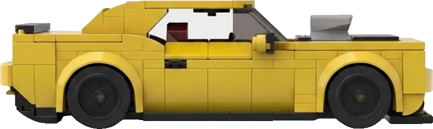 Dodge Challenger SRT · Jaune et blanc