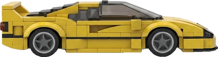 Ferrari F40 · Jaune