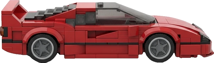 Ferrari F40 · Rouge et blanc