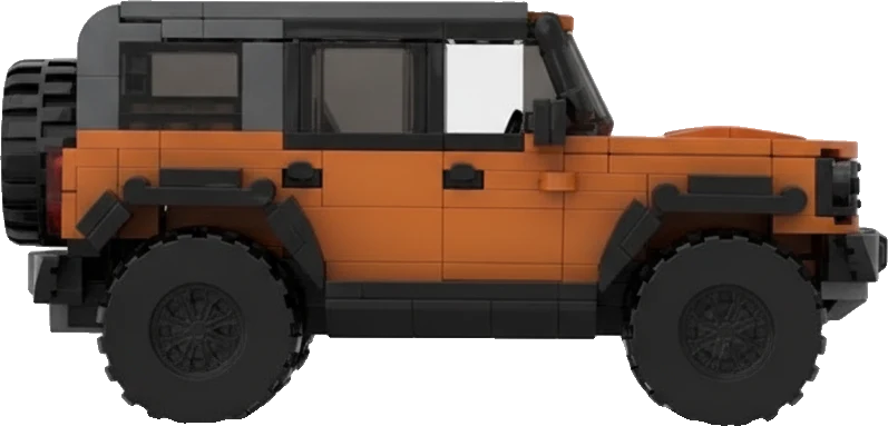 Ford Bronco · Orange et gris
