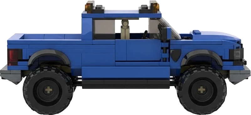 Ford F-150 Raptor · Bleu et blanc