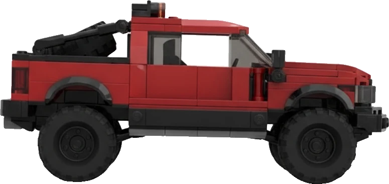 Ford F-150 Raptor · Rouge et gris
