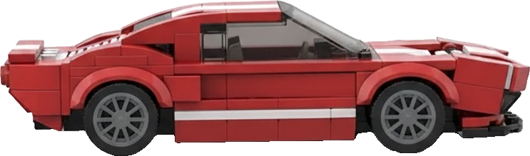 Ford GT · Rouge et blanc