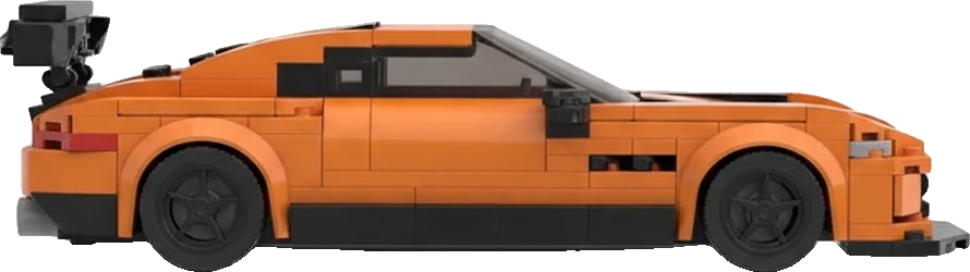 Ford Mustang GT · Orange et gris