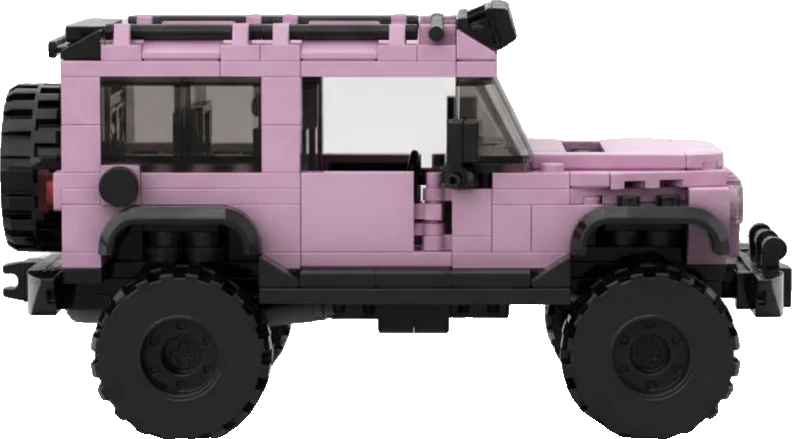 Jeep Wrangler · Rose et gris