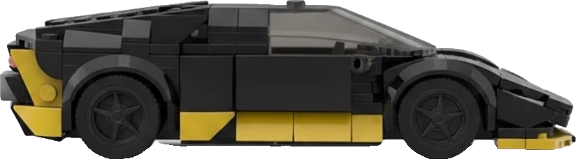 Lamborghini Aventador SVJ · Noir et jaune