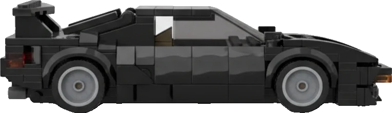 Lamborghini Countach · Noir et gris