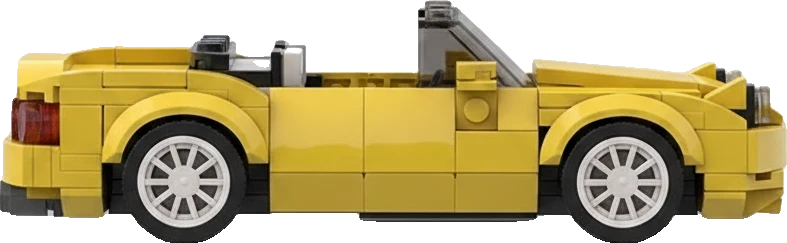 Mazda MX-5 (NA) · Jaune décapotable