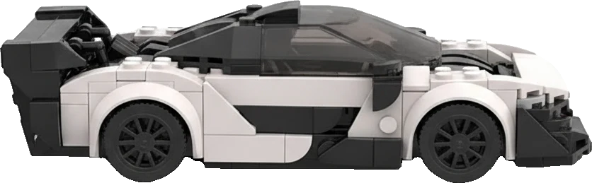 McLaren Senna · Blanc et noir