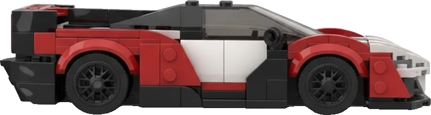 McLaren Senna · Blanc et rouge