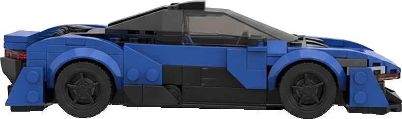 McLaren Senna · Bleu et blanc