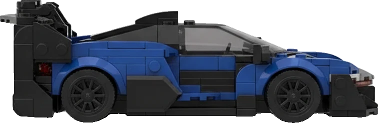 McLaren Senna · Bleu et gris