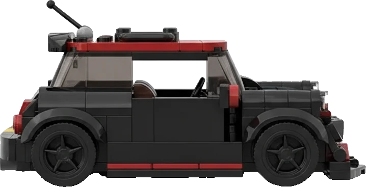Mini Cooper · Noir et rouge