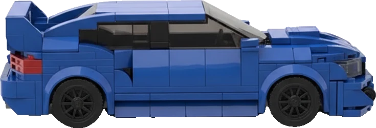 Subaru Impreza WRX STI · Bleu et blanc