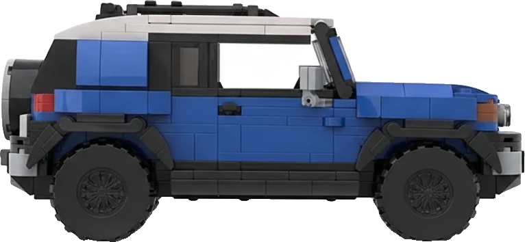Toyota FJ Cruiser · Bleu et blanc