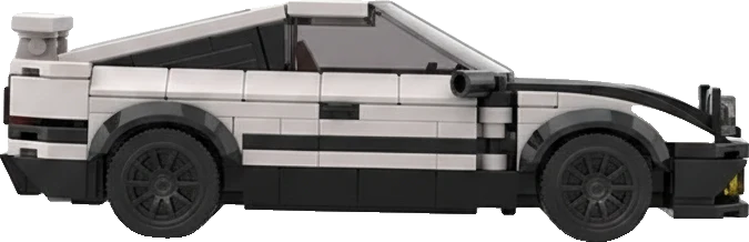 Toyota Sprinter Trueno AE86 · Noir et blanc