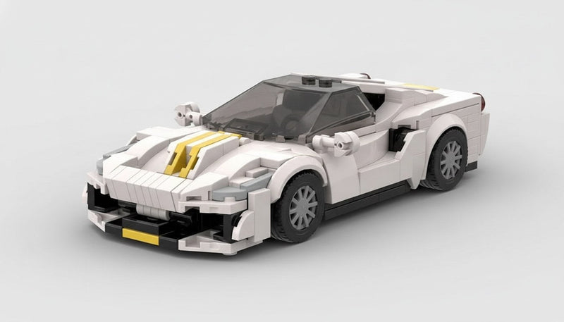 Ferrari 488 Pista · Weiß und Gelb